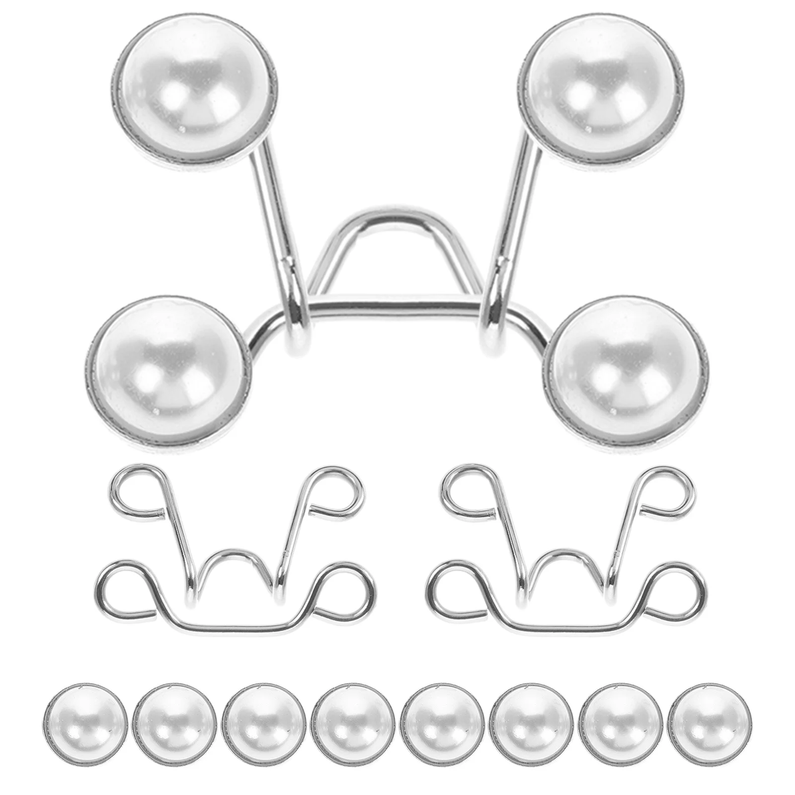 3 مجموعة لا خياطة مشد للخصر مشبك معدني السراويل الضابط الأبيض انفصال بانت الخصر المشدود مشبك موسع بروش دبوس أزرار