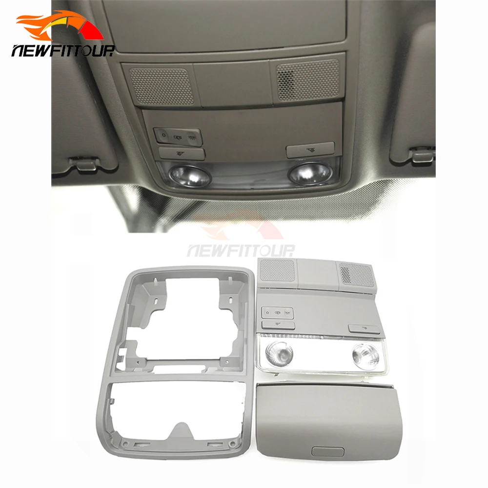 

1 Set Car Interior Roof Lamp Reading Light For vw Golf 6 Mk6 for Jetta Mk5 Passat B6 1Kd947105B Gray