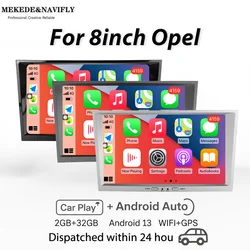 MEKEDE android 13 8inch Car radio GPS Carplay For Opel Astra H J 2004 Vectra Vauxhall Antara Zafira Corsa C D Vivaro Meriva Veda