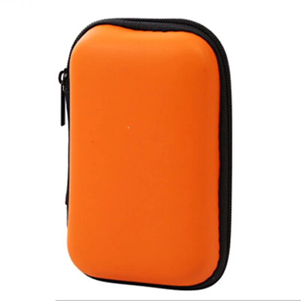 Portable External Drive Protector Earphone Box HDD Carry Case Zipper Pouch HDD Bag EVA Storage Box Hard Disk Case