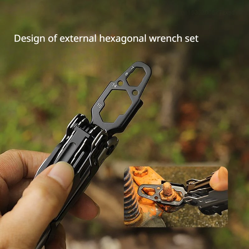 Xiaomi GHK Multifunction Stainless Steel Multi-tool Pocket Pliers Folding Wrench Mini Portable Folding Screwdriver Bottle Opener