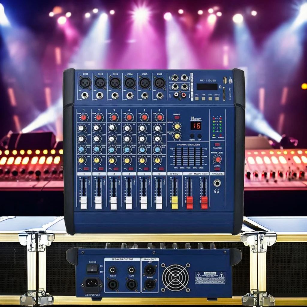 All-In-One Outdoor Stage Performance KTV Singing Sound Machine Power Mixer für Audio-Soundkarten Live-Auftritte