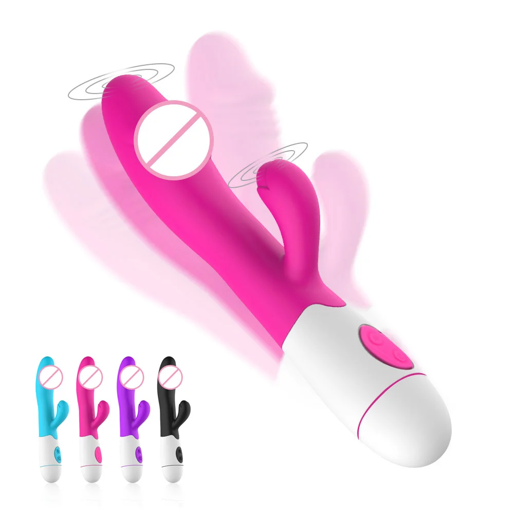 الهزاز للنساء 30 تردد المزدوج تهتز المثيرة الجنس لعب دسار أرنب هزاز الشرج المهبل تدليك G-بقعة الاستمناء #1