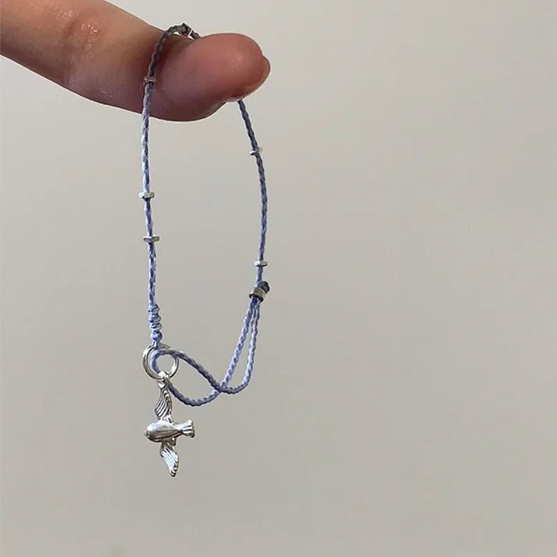 

New Silver Bracelet Elegant Swallow Cute Small Bird String Simple For Woman Girl Fashion Jewelry Gift Dropship Wholesale