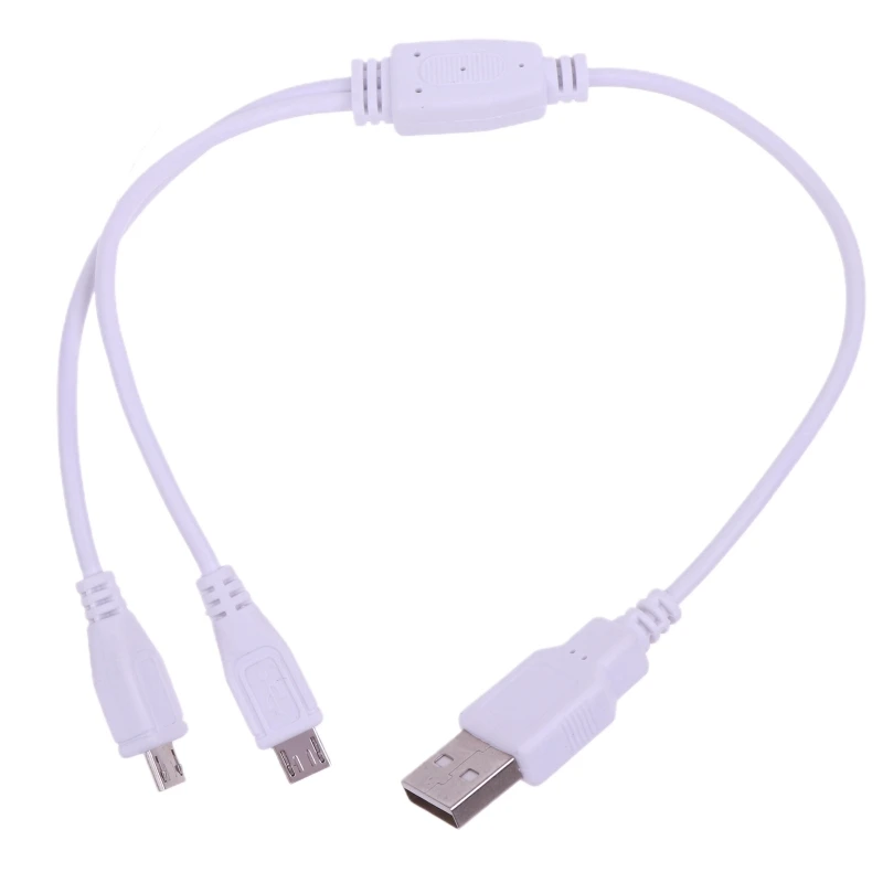 2 In 1 USB-듀얼 마이크로 USB 케이블 충전 와이어 코드, 2 개의 장치 USB 충전기