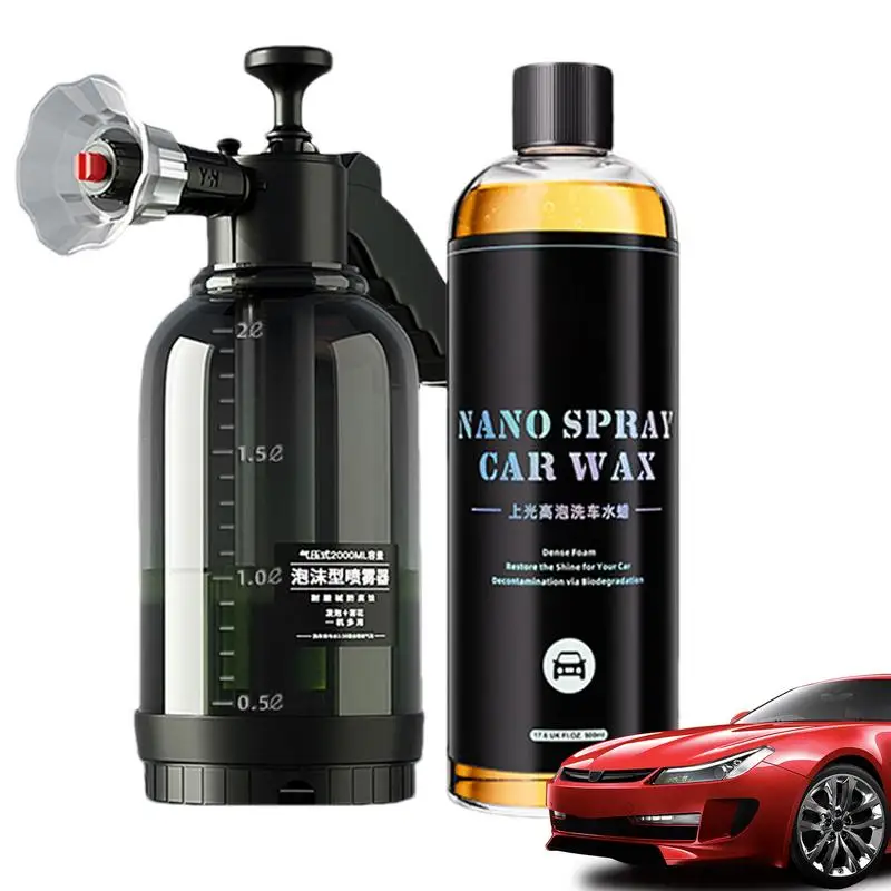 500ml Foaming Car Wash Soap Auto Wash Shampoo Active Foam Cleaner for Snow Foam Lance Foam Cannon Foam Gun Bucket Wash