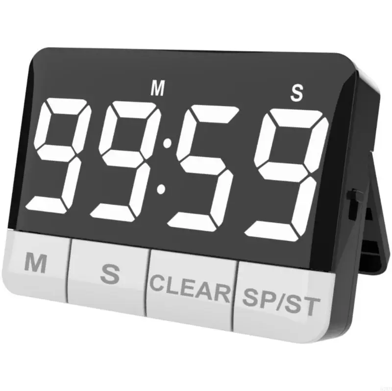 62KD Multifunction Kitchen Timer with Adjustable Volumes ABS for Study Cooking & Exercise