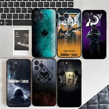 เกมสายรุ้งS-Six S-SiegeสําหรับIPhone 16 15 8 7 6 6S Plus X SE XR XS 14 11 12 13 Mini Pro Maxโทรศัพท์มือถือกรณี