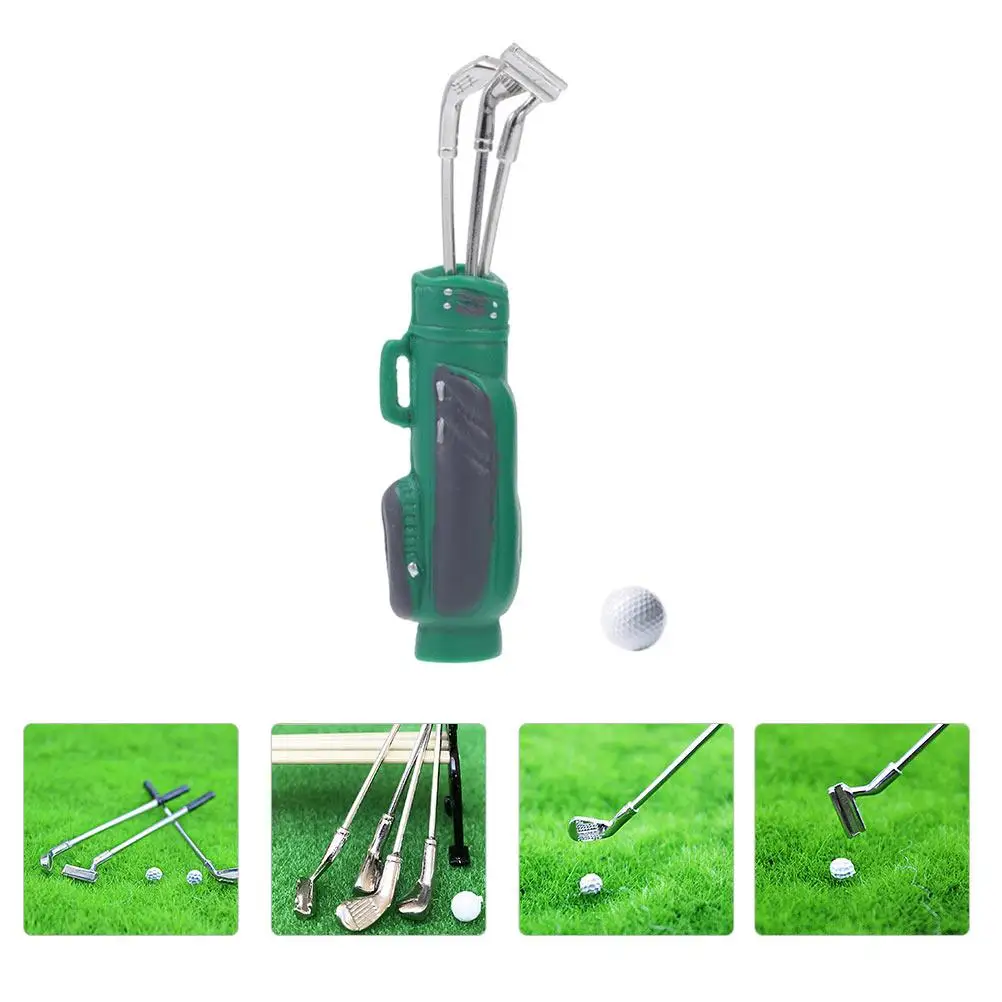 ゴルフギアセット子供合金シミュレーション装飾ハウスアクセサリー軽量ポータブルミニゴルフキットおもちゃの装飾ミニ