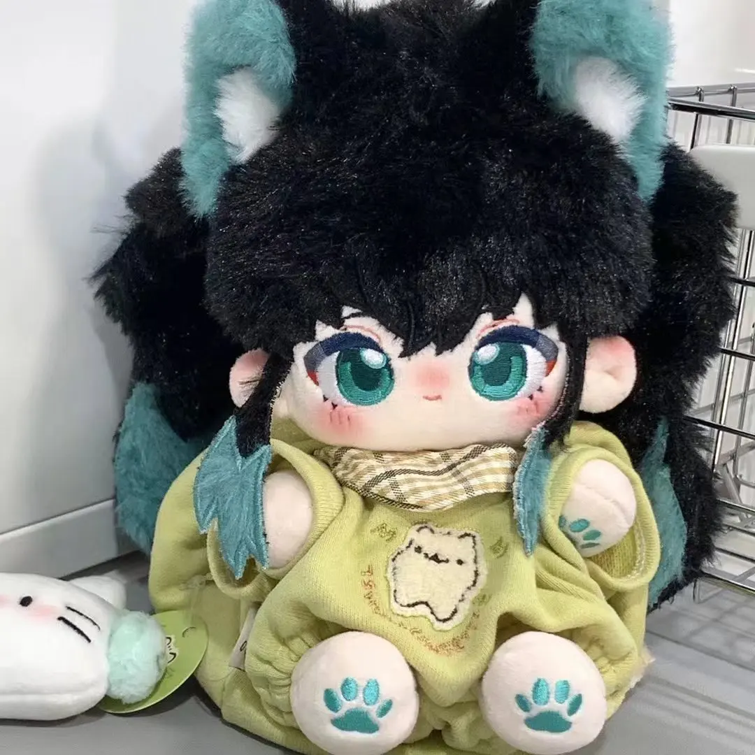 Anime Demon Slayer Tokitou Muichirou Cosplay Plush 20cm Cotton Doll Maumet Cartoon Dolls Puppet Toys Naked Baby Xmas Gift