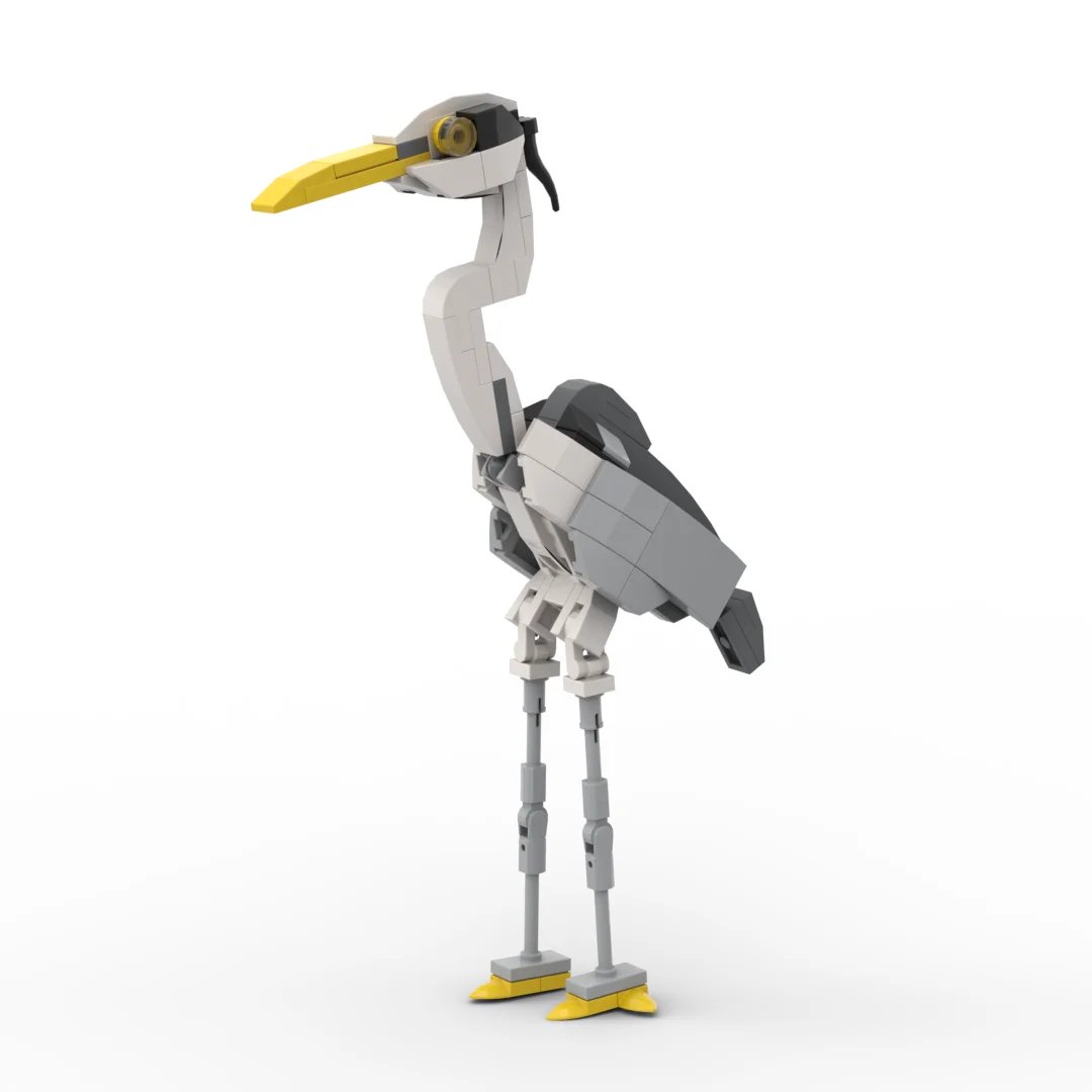 Animal Series 109Pcs MOC Bird Bricks heron Figires DIY Building Blocks Kids Education Toys For Children Birthday Gift