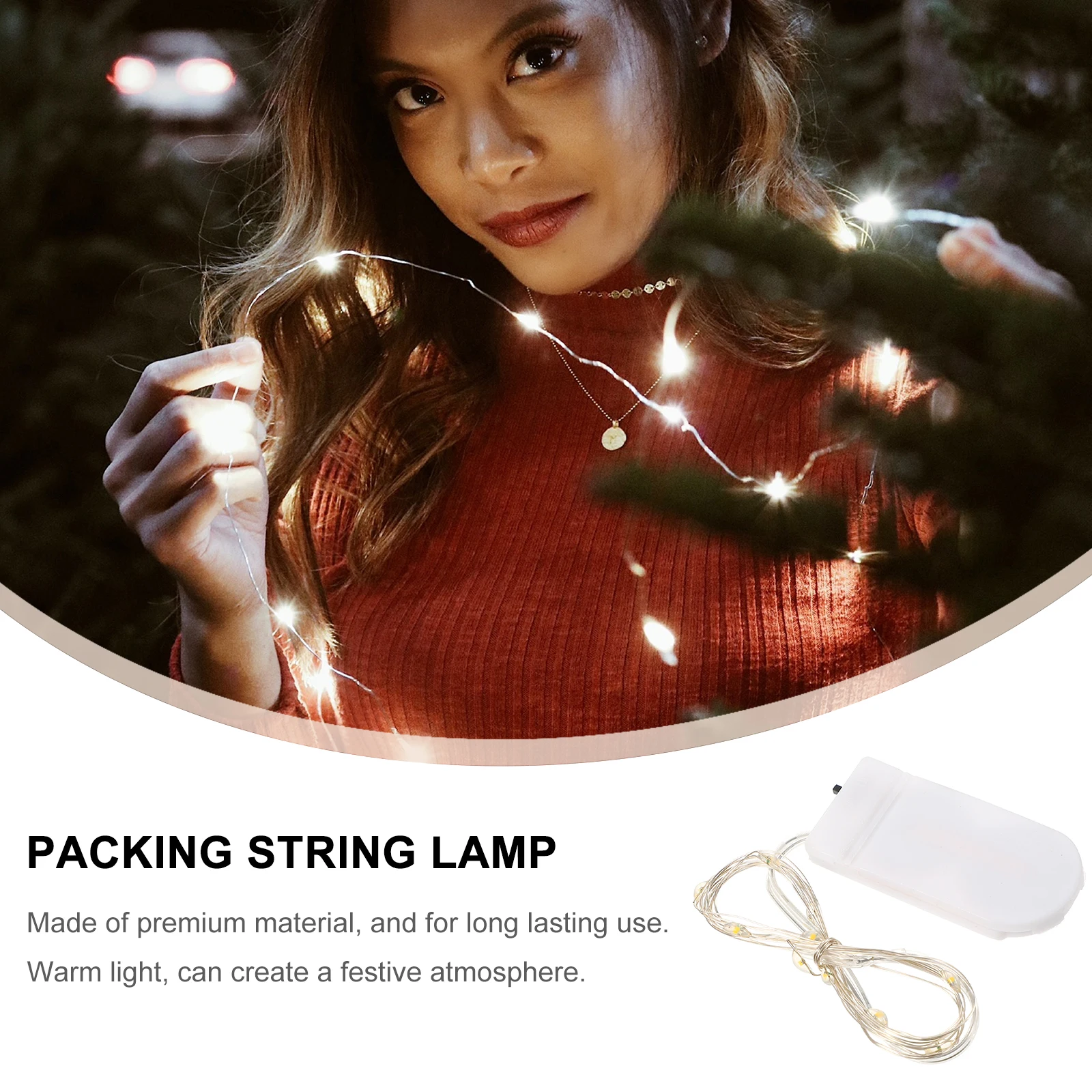 1pc Led Light String Warm Copper Wire For Gift Box Packing Party Wedding Home Decor Holiday Decoration String Lights
