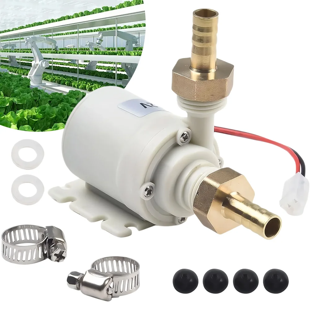 12V Bürstenlose Hochtemperaturbeständige Wasserdichte Heizung Solar-Warmwasserpumpe 1/2 Außengewinde