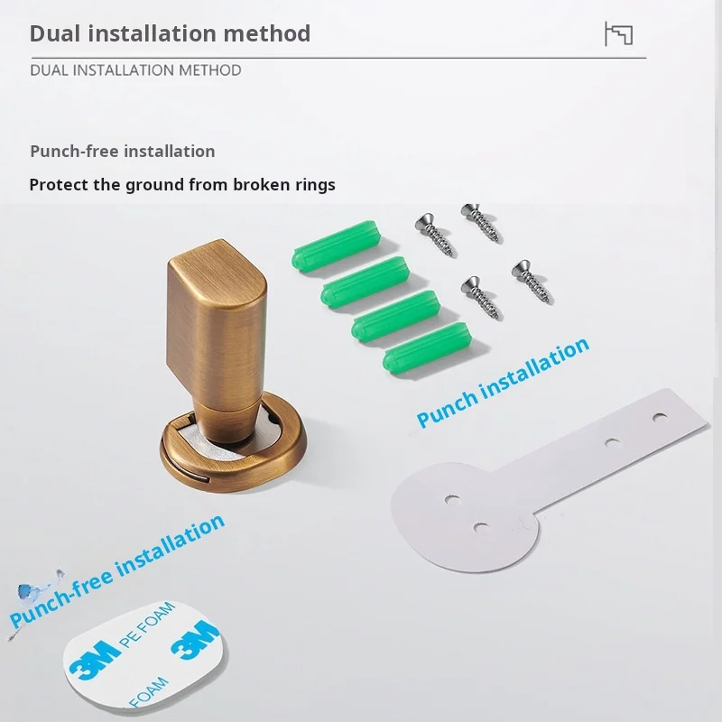 لا الحفر مغناطيس قوي توقف الباب العالمي واسعة ضيقة تجنب الاصطدام غرفة نوم صامتة باب الحمام امتصاص الطابق جبل