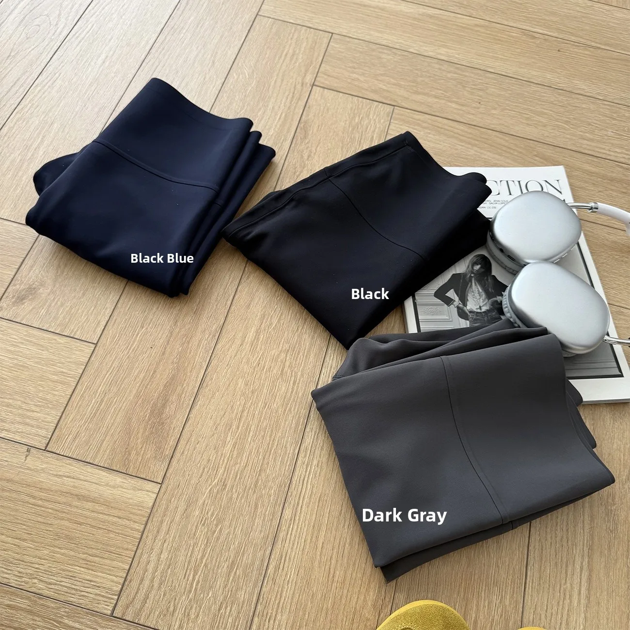 Pantaloni da yoga bruciati a vita alta foderati in Fce da donna Autunno Inverno Slim Fit 3D Sartoria Arca Pelle Pantaloni Gonna Pantaloni