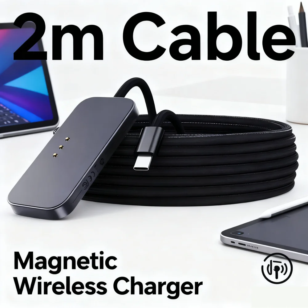 

Магнитное зарядное устройство с умным разъемом для быстрой зарядки для iPad Pro Pad, беспроводное зарядное устройство, зарядная панель для быстрой зарядки, кабель USB-C