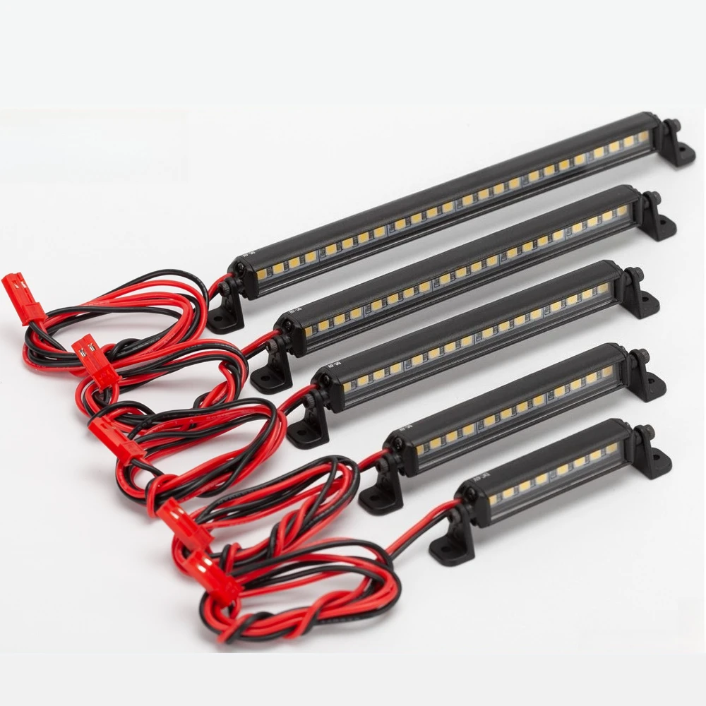 4WD RC Model Car Roof Light High-Brightness LED Strip Third Generation Single Row Spotlight Electric Toy Car Upgrade Accessories