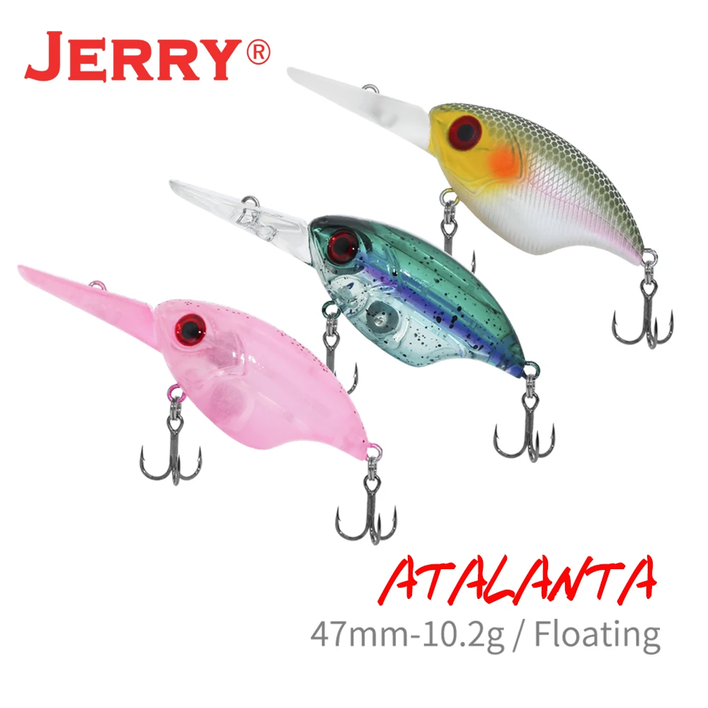 

Jerry Ultralight Fishing Lures Kit Plug Floating Rattling Crank Bait Wobbler Black Bass Pike Trout Hard Bait