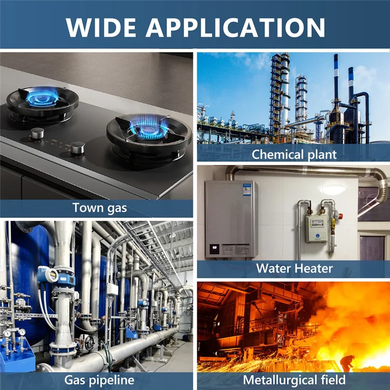 AA87 可燃性ガス検知器可聴アラーム付きミニハンドヘルド天然ガススニファーガス漏れ検知器テストホワイト