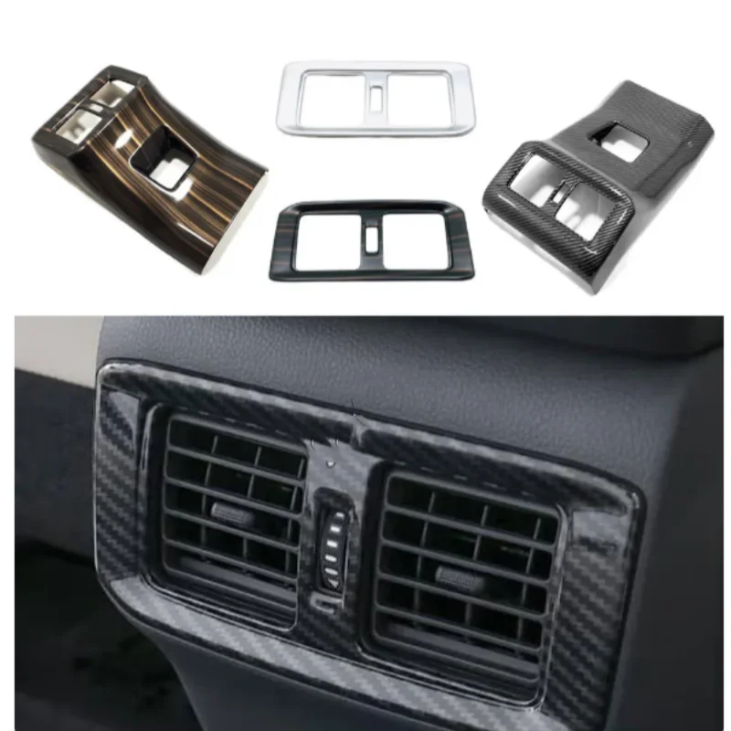 

Rear Seat Air Condition Outlet Vent Covers Car Accessories Interior Decoration Frame Trim For Toyota Rav4 2019 -2023