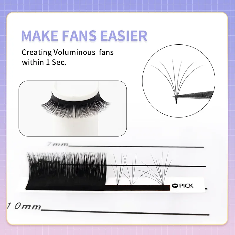 Seamulan Easy Fan Eyelashes C/CC/D Volume Silk Cilia For Eyelash Extension Blooming False Eyelashes Professional Make up