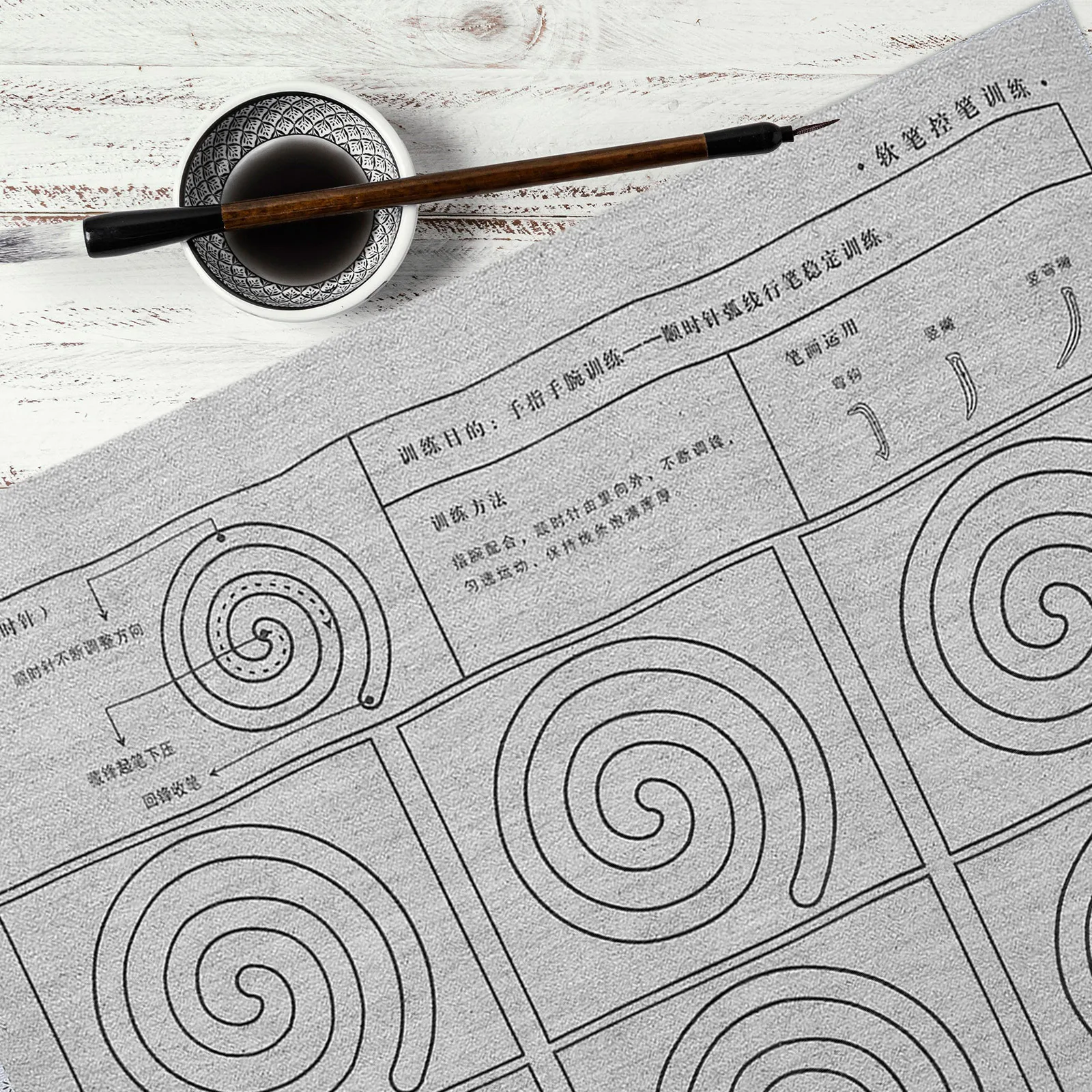 1Set Reusable Water Writing Cloth for Calligraphy Practice Thick Tracing Pad for Beginners Training School