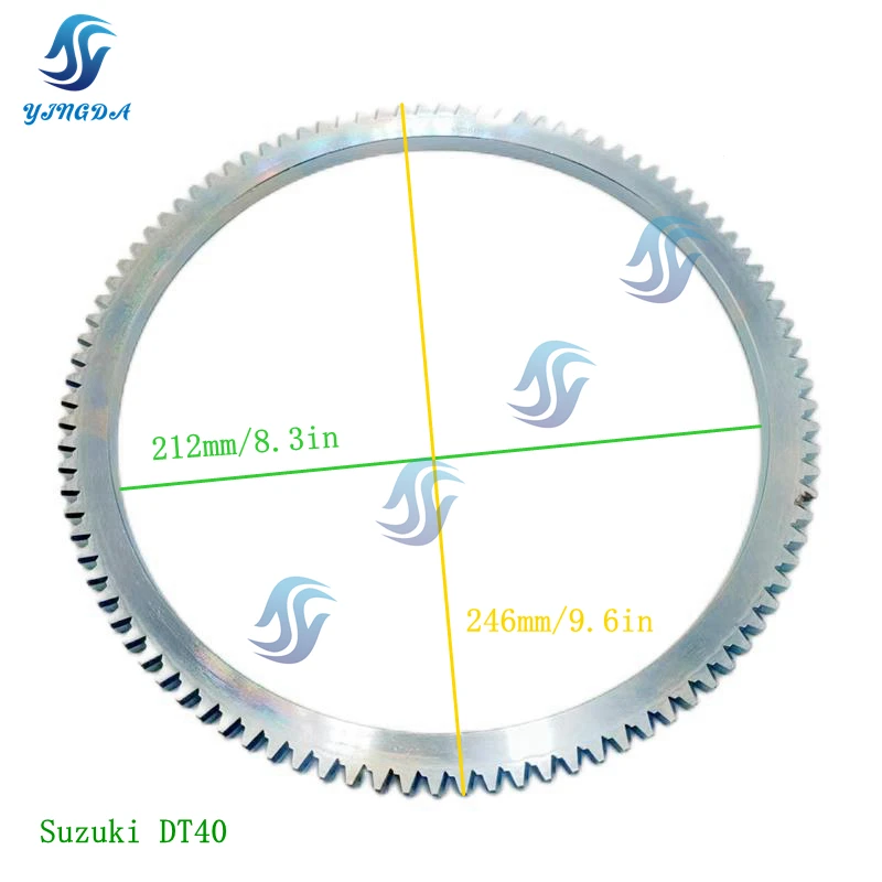 New Flywheel Crown Gear Ring  For YAMAHA  T48 Mercury F20 Tohatsu T30 Suzuki DT40 Outboard Motor