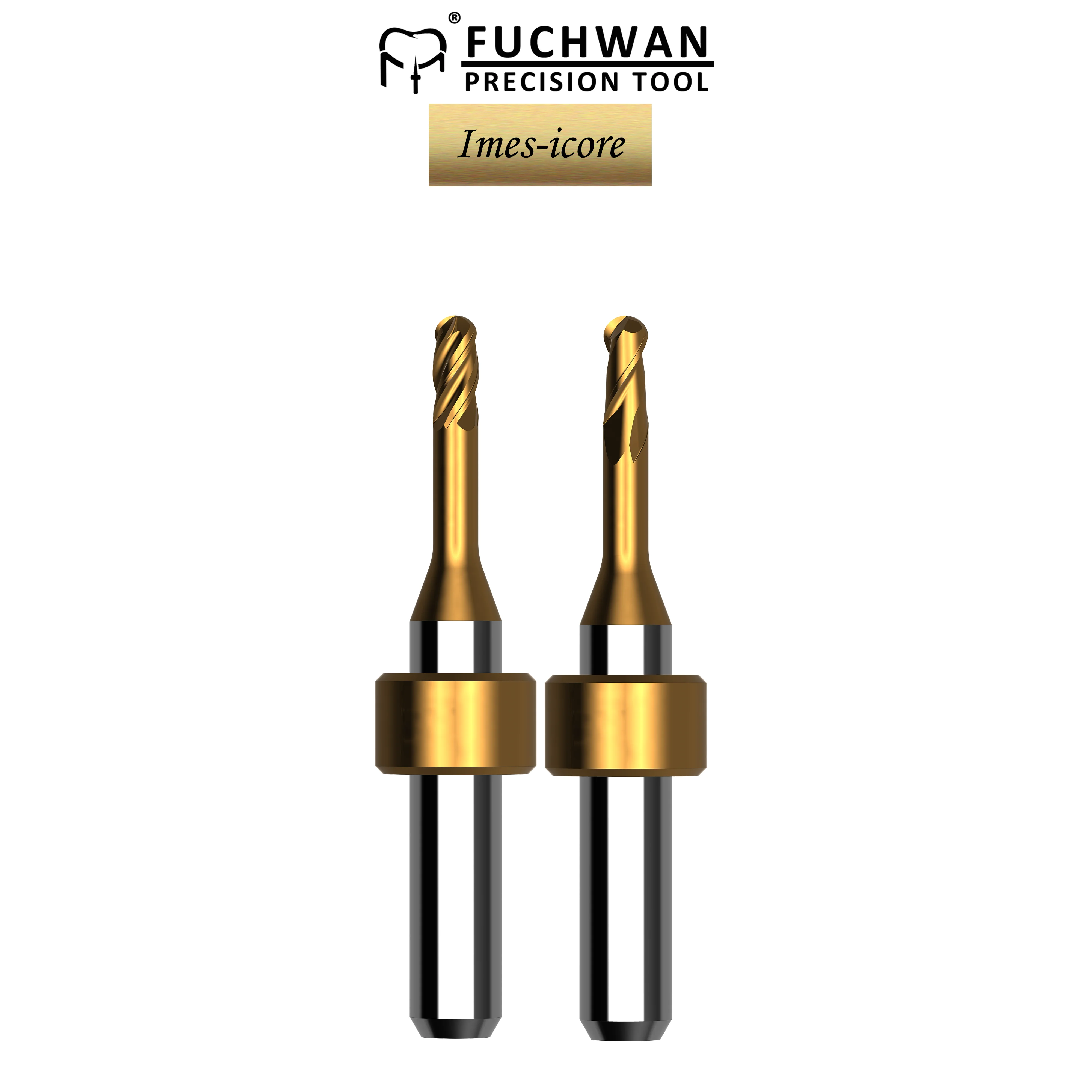 Fuchwan Dental Titanium/Cocr Milling Burs Fit for Imes-Icore 350/550/750 Machines Alloy Tungsten Ball Cutter 3.0mm 2/4Blds - Image 6