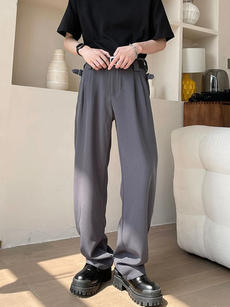 

Man Suits Pants Baggy Social Tailoring Pocket Suit Trousers for Men Chinese Homme Clothing Korean Reviews Many Style Clothes Up