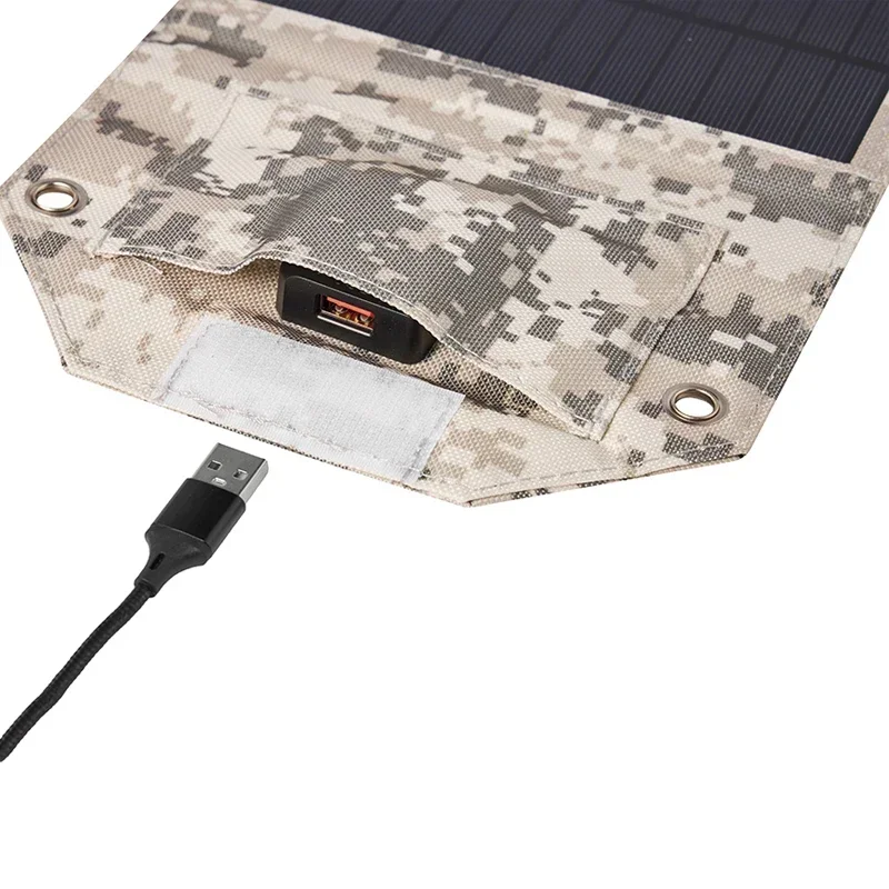 Panneau solaire pliable USB 5V, 100W/80W/60W, chargeur solaire portable, batterie externe pour téléphone, pour camping, randonnée, avec câble