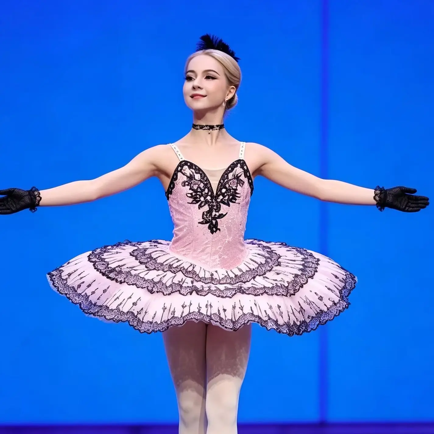 women-professional-pink-black-lace-ballet-tutu-dress-spaghetti-straps-ballerina-costume-with-black-gloves-for-stage-competition