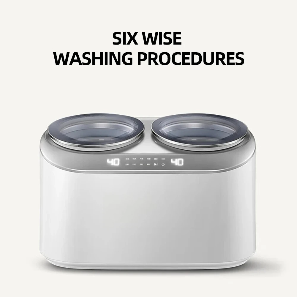 

Automatic Mini Socks Washer Double Barrel Clothes Underwear Washing Machine Household Laundry Machine