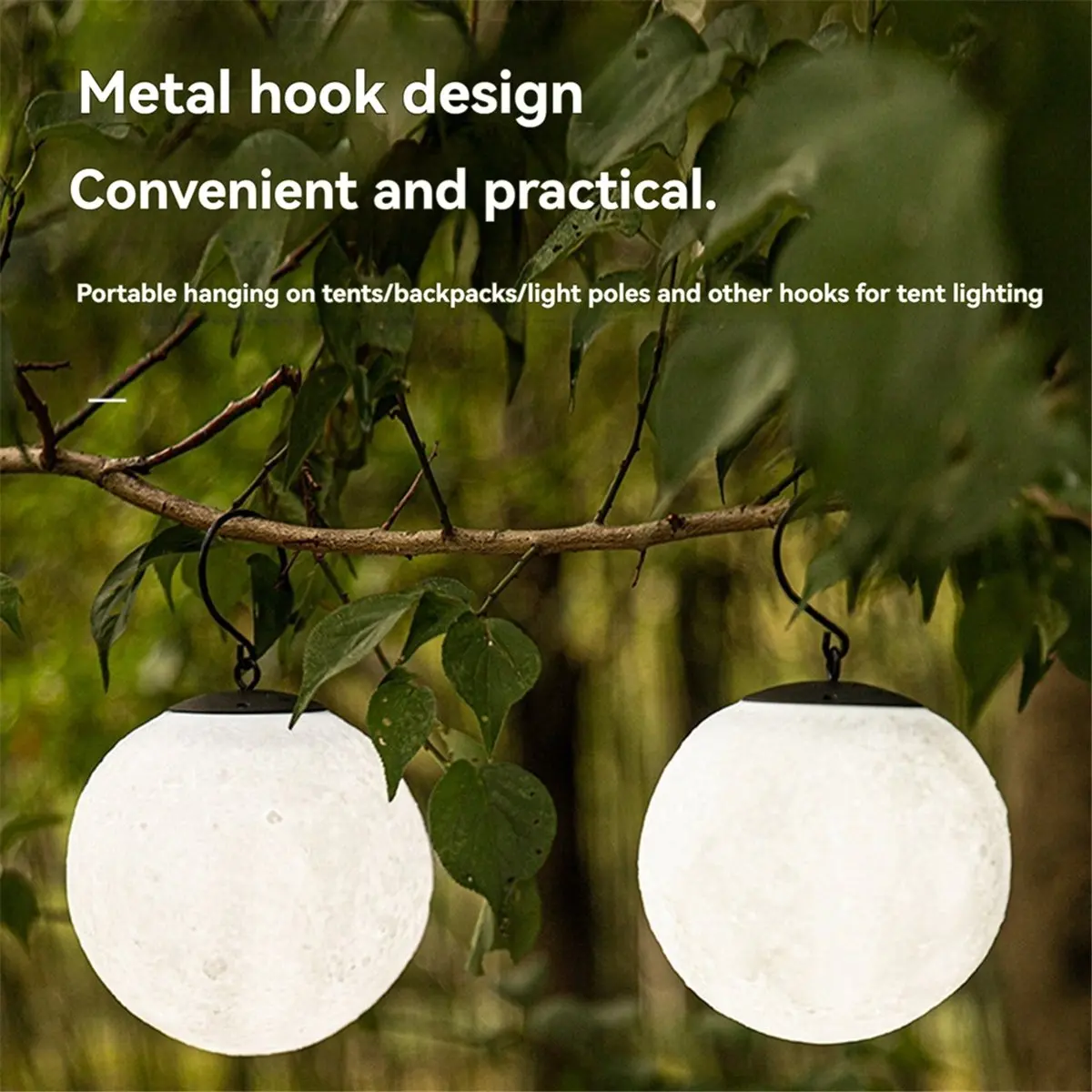 【BUYERS】Outdoor LED Camping Light Waterproof Light Hanging Moonlight Garden Decorative Light Tent Camping Pendant Light