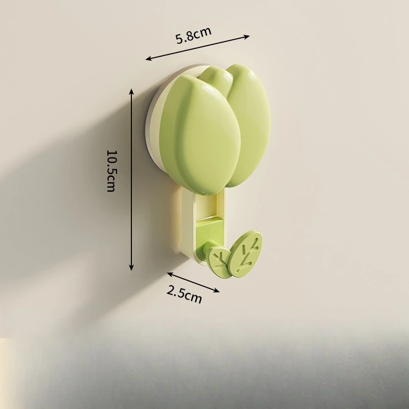 Tulip Suction Cup Hooks, Strong Vacuum Punch-Free Adhesive Hooks & Towel Racks view 4