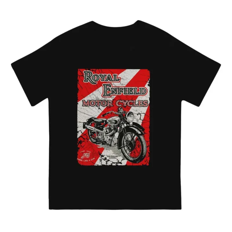 Royal Enfields Motorcycles Hip Hop TShirt One of British Retro Motorcycles Casual T Shirt Summer Stuff For Men Women