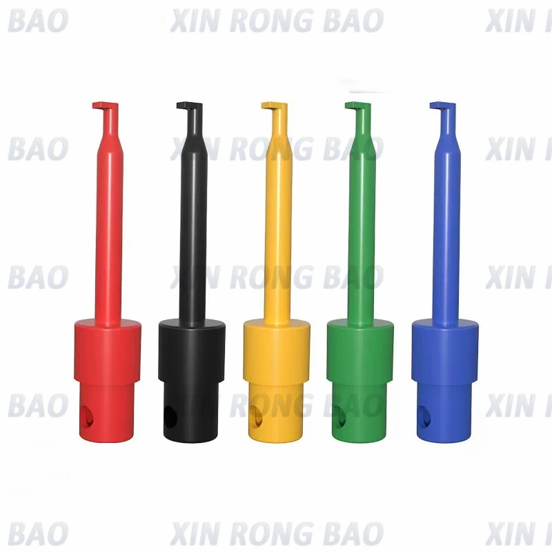 Multimeter Part Colorful Electrical Testing Hook Clip Grabber 5 color 2 Test Probe SMT / SMD Round Colored Single Hook Test Clip