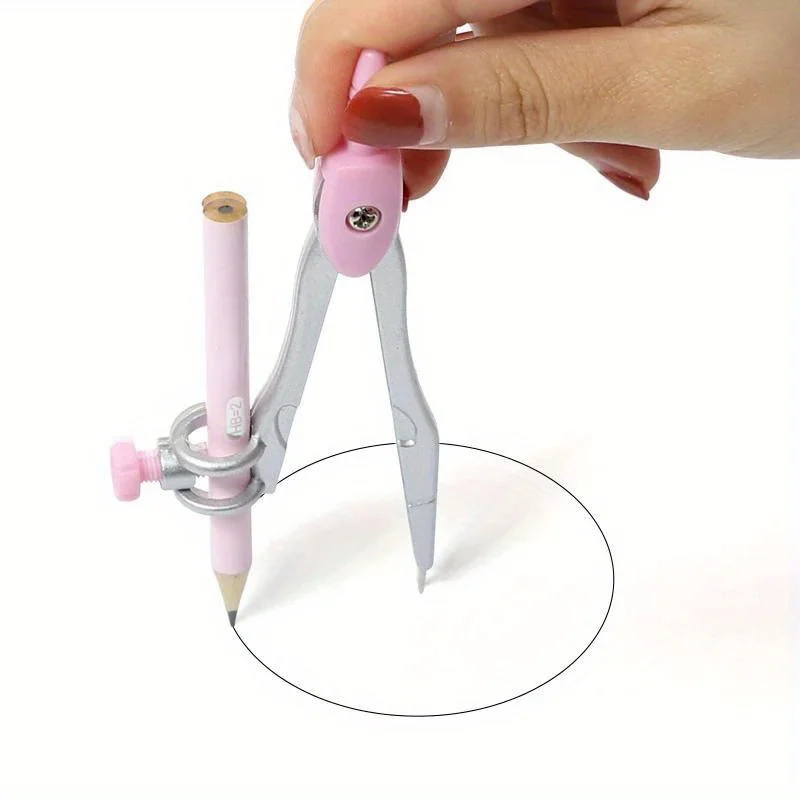 8Pcs/Set  Ruler Compass Pencil Set Geometry Maths Student Drawing Stationery Mathematical for Boy Girl Gift School Supplies