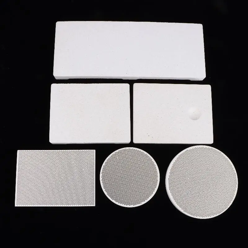 Round or Rectangle Honeycomb Ceramic Plate for Efficient Infrared Burner Heating at Home & Restaurant