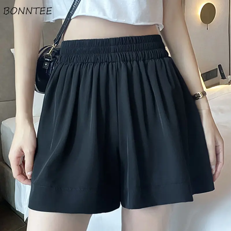 

Shorts Women Simple High Waist All-match Casual Summer Korean Fashion All-match Streetwear Wide Leg Harajuku Baggy Ulzzang New