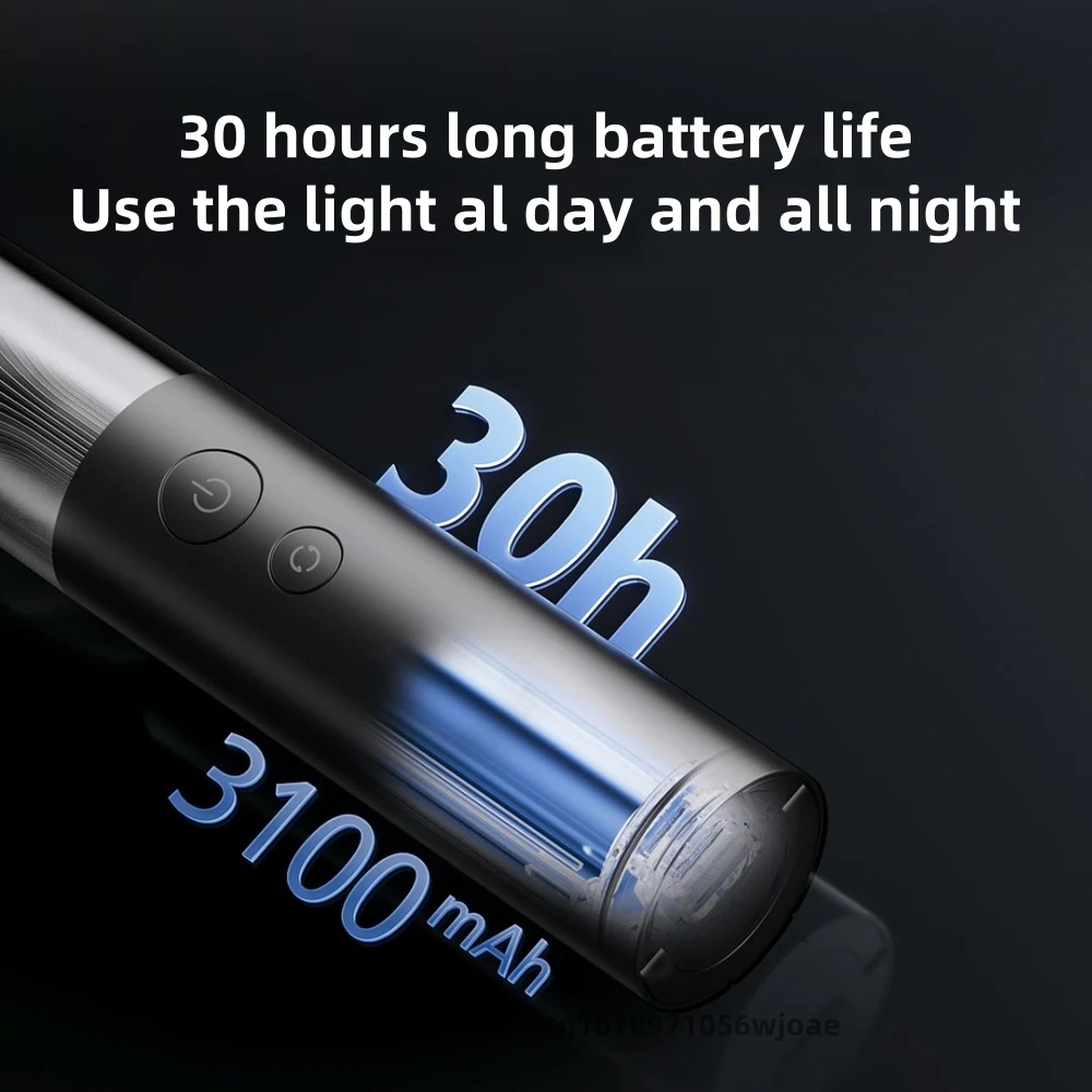 Mijia Multifunktionale LED-Taschenlampe, zoombar, ultrahell, Taschenlampe, Fensterbrecher, Sicherheitsgurtschneider, Auto-Notlicht