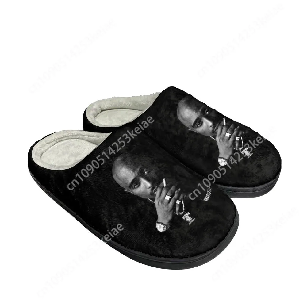 

Hot Cool Rapper Rap 2pac Tupac All Fashion Slippers Mens Womens Sandals Plush Casual Keep Warm Shoes Thermal Comfortable Slipper