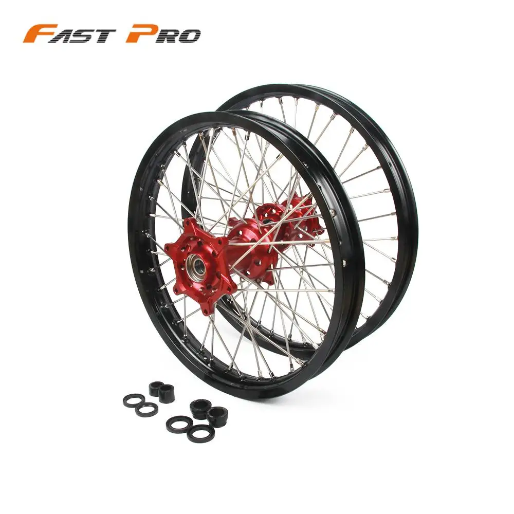 

Motorcycle 1.6X21 2.15X18 Front Rear Wheel Rim Hub For Honda CR 125R 250R CRF250R 450R 250X 450X 2002 2003 2004 2005 2006-2015