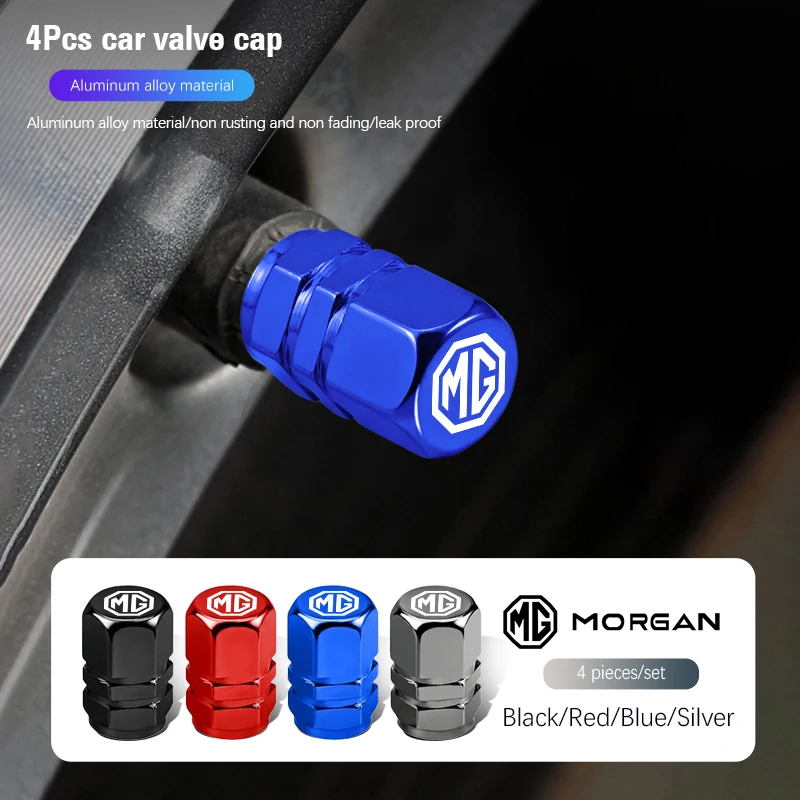 4 قطعة سيارة الإطارات صمام ينبع غطاء الإطارات غطاء صمام ل MG 7 6 5 ZS MG4 EV واحد Cyberster HS MG3 EZS GT GS 3SW MARVEL-R العقرب هاكتور #3