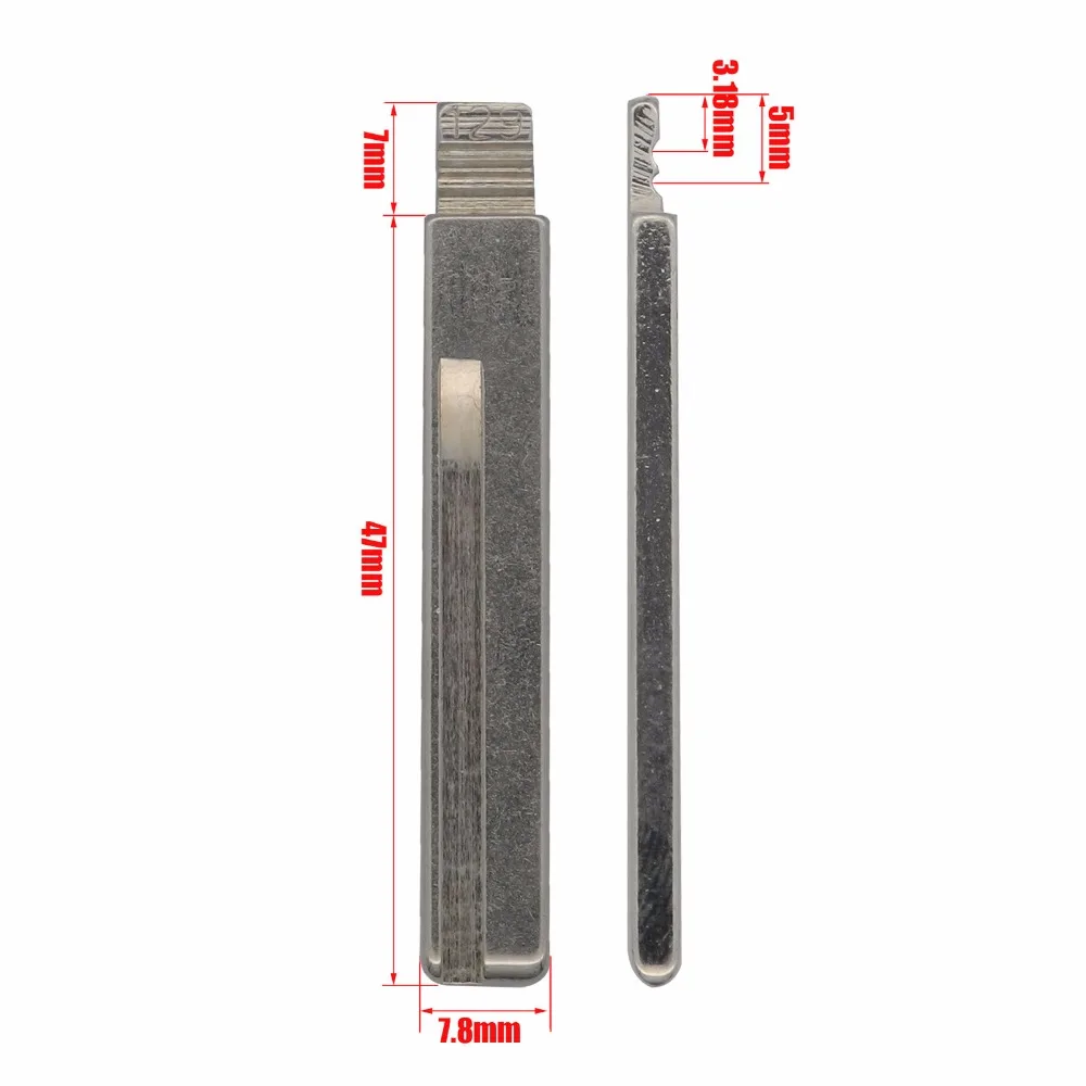 jingyuqin Remote  #129 #130 Key Blade Car key embryo For Hyundai Kia HY20 Right Left Blade Car Key Embryo