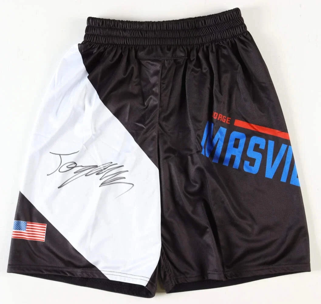 

Шорты для тренировок по ММА 2026 UFC Retro Jorge Masvidal Signed Do Bronx Custom Fight Shorts для мужчин и женщин, для октагональных клеток, увеличенного размера, для джиу-джитсу
