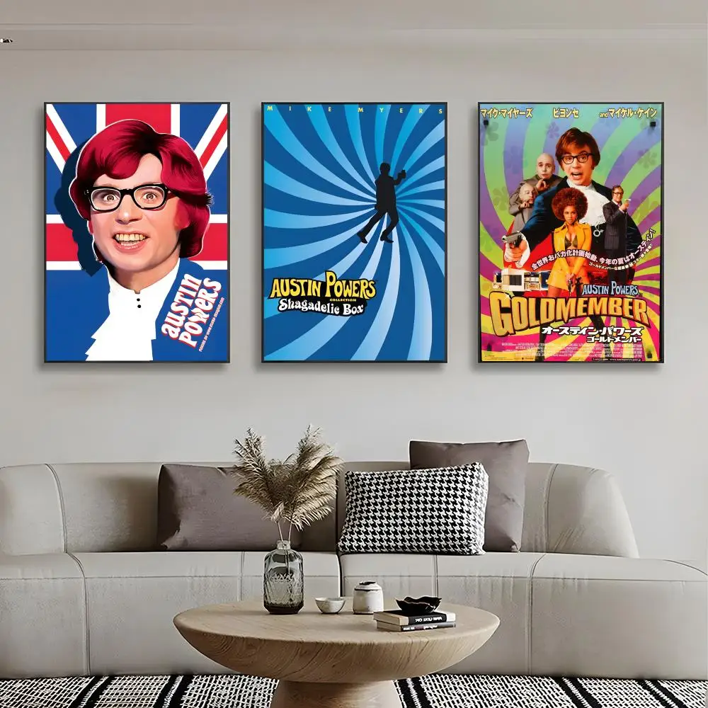 1 قطعة A-Austin Powers ملصق الفيلم الكوميدي جدار الفن طباعة ملصق ديكور جدارية ديكور المنزل هدية غير المؤطرة #3