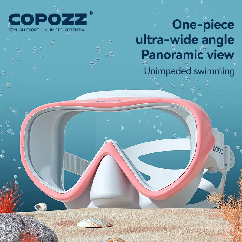 COPOZZ New Professional Snorkel Diving Mask Snorkels Goggles Glasses Diving Goggles Swimming Tube Set Snorkel Mask Adult Unisex - Image 3
