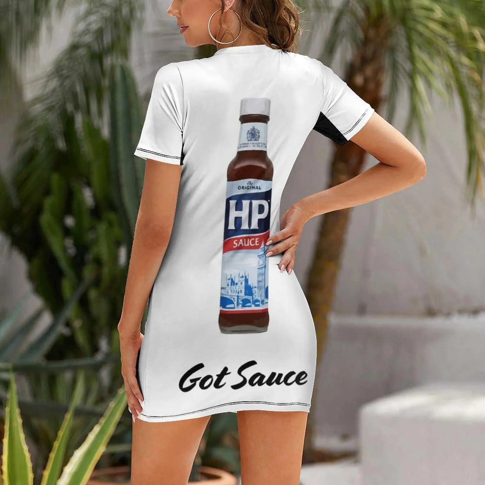 Got Sauce HP Sauce Brown Sauce Short Sleeved Dress Clothing female dresses for woman women's summer jumpsuit