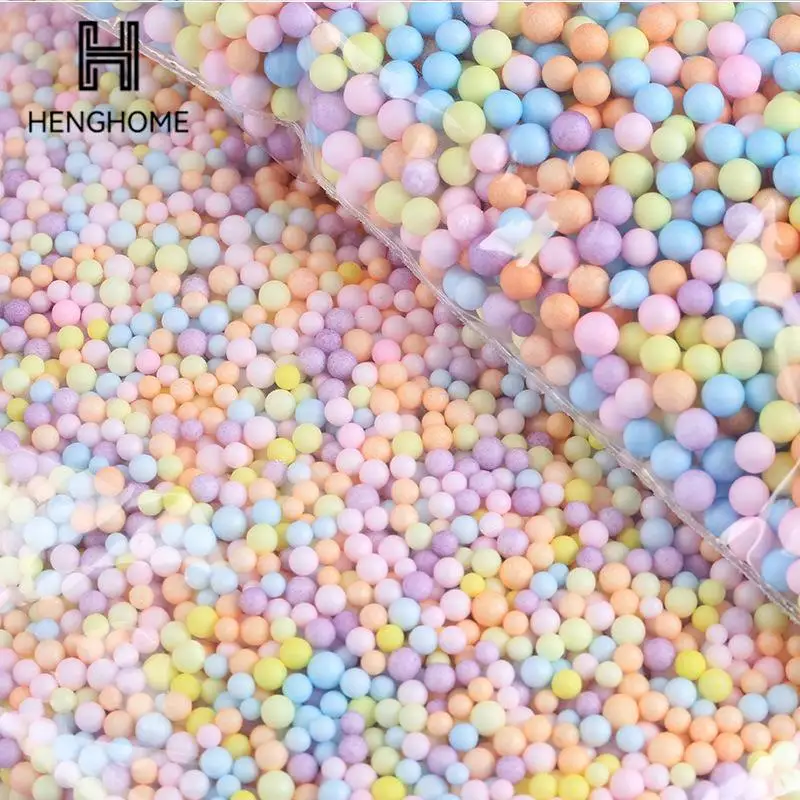 2-3mm/4-6mm Multicolor Foam Balls Mini Beads Polystyrene Styrofoam Filler Bubble Ball Gifts Package DIY Wedding Party Decoration