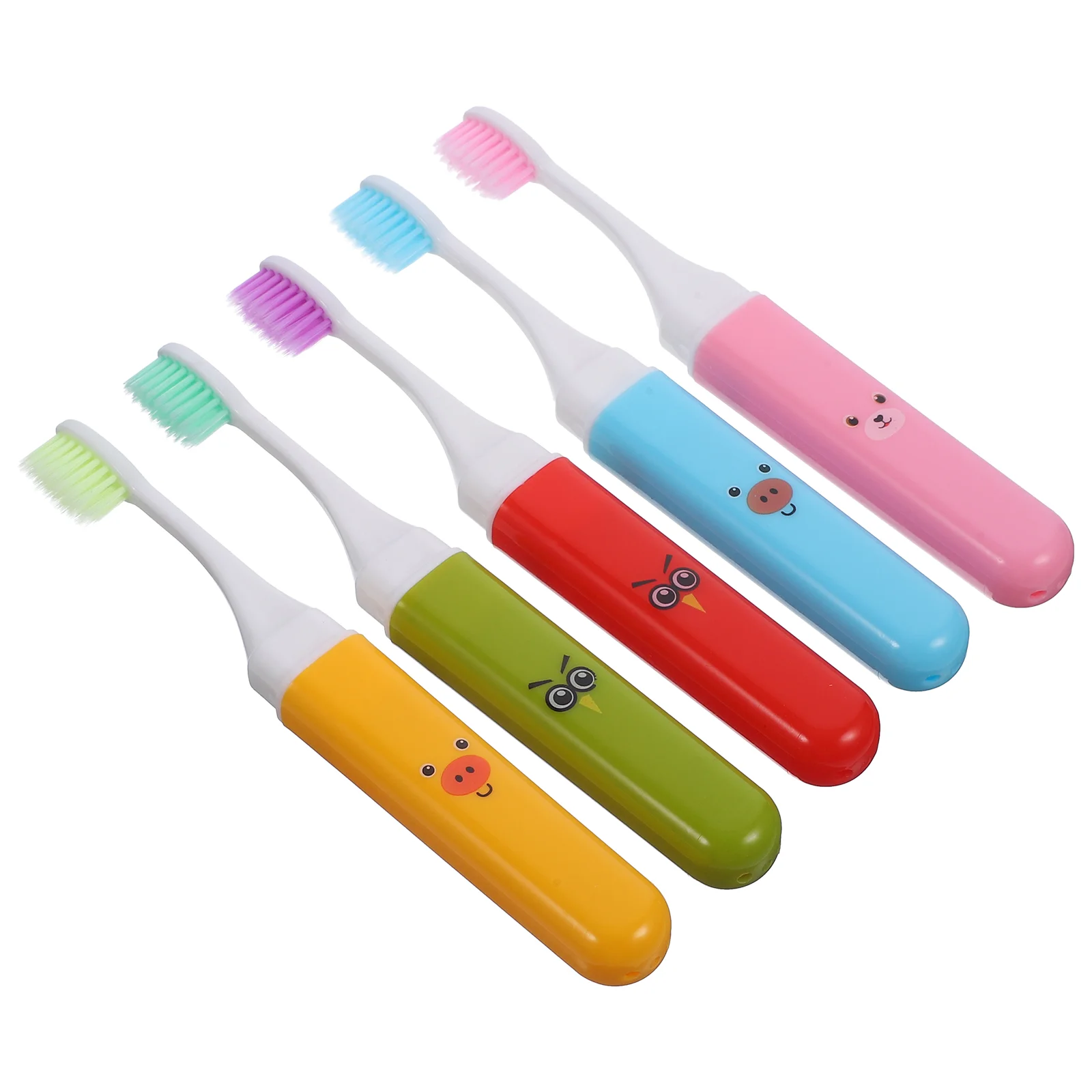 Children's Folding Toothbrush Travel Portable Toothbrushes Bristles Household Teeth for